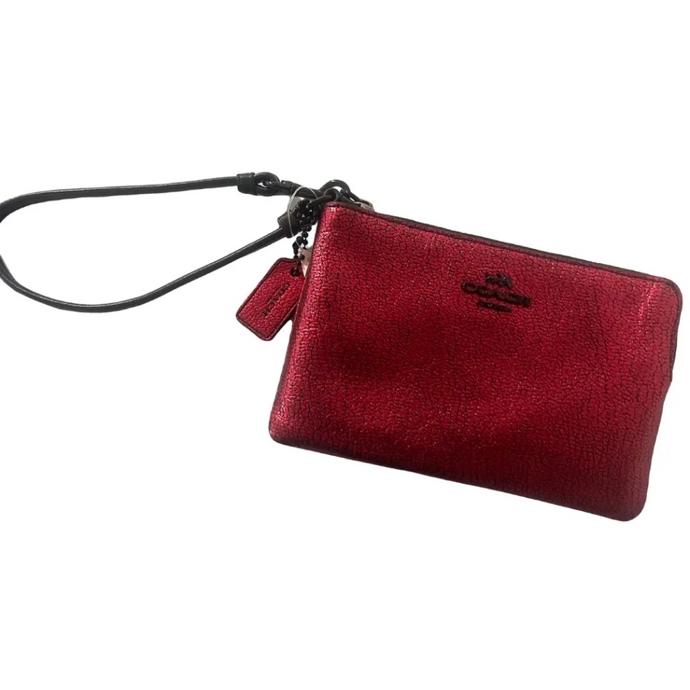 COACH Leather Wristlet Wallet